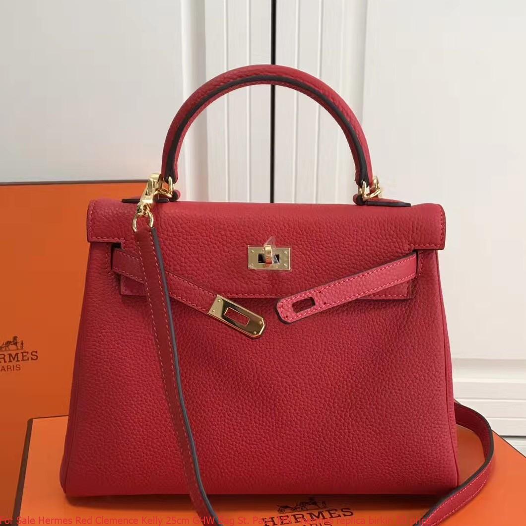 For Sale Hermes Red Clemence Kelly 25cm GHW Bag St. Paul, MN – hermes ...
